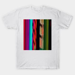 Colorful Stripes 717 Abstract Art T-Shirt